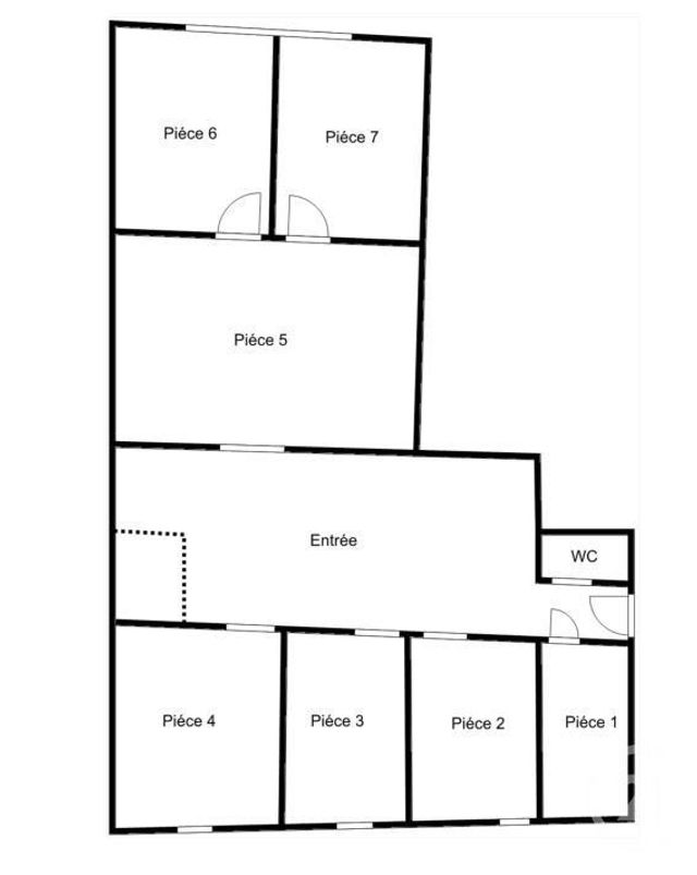 Appartement Local à vendre - 6 pièces - 74.0 m2 - PARIS - 75019 - ILE-DE-FRANCE - Century 21 Bolivar Jourdain