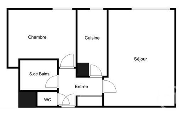 Appartement F2 à vendre - 2 pièces - 49.8 m2 - PARIS - 75019 - ILE-DE-FRANCE - Century 21 Bolivar Jourdain