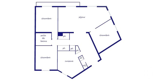 Afficher la photo en grand Appartement F4 à vendre - 4 pièces - 109.82 m2 - PARIS - 75019 - ILE-DE-FRANCE - Century 21 Bolivar Jourdain