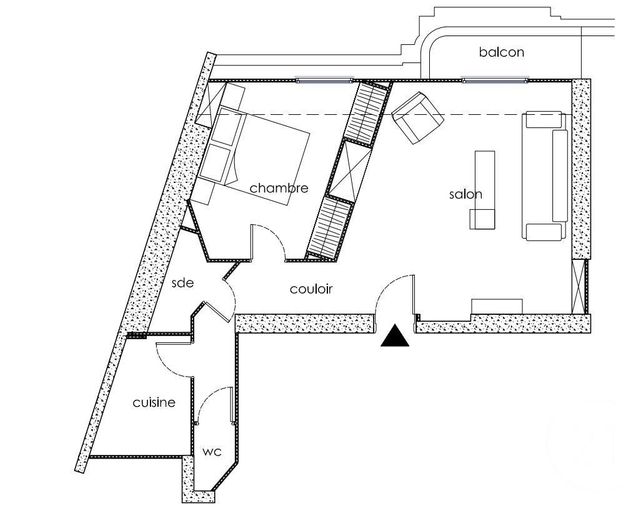 Afficher la photo en grand Appartement F2 à vendre - 2 pièces - 42.59 m2 - LES LILAS - 93 - ILE-DE-FRANCE - Century 21 Bolivar Jourdain