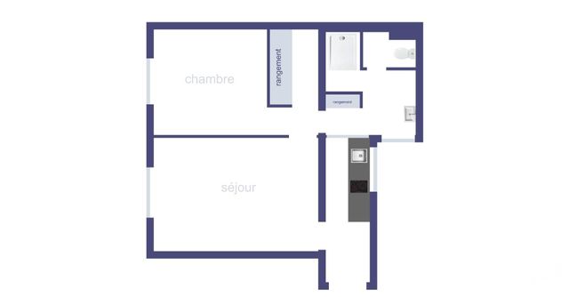Appartement F2 à vendre - 2 pièces - 36.05 m2 - PARIS - 75019 - ILE-DE-FRANCE - Century 21 Bolivar Jourdain