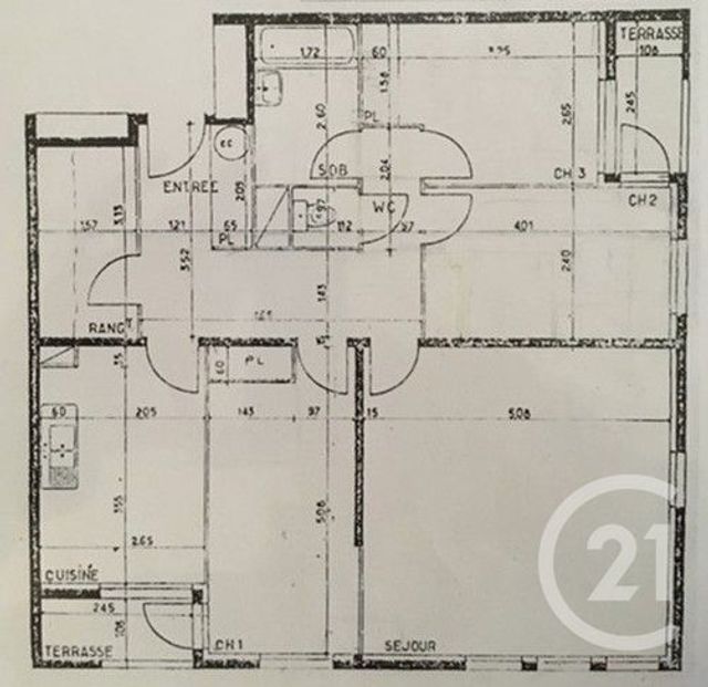 Appartement F4 à vendre - 4 pièces - 89.4 m2 - PARIS - 75019 - ILE-DE-FRANCE - Century 21 Bolivar Jourdain