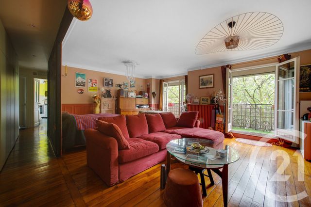 Appartement F3 à vendre - 3 pièces - 76.39 m2 - PARIS - 75019 - ILE-DE-FRANCE - Century 21 Bolivar Jourdain
