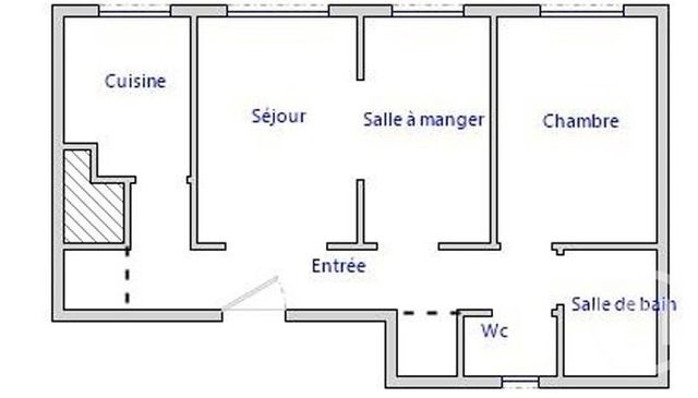 Appartement F3 à vendre - 3 pièces - 61.08 m2 - PARIS - 75019 - ILE-DE-FRANCE - Century 21 Bolivar Jourdain