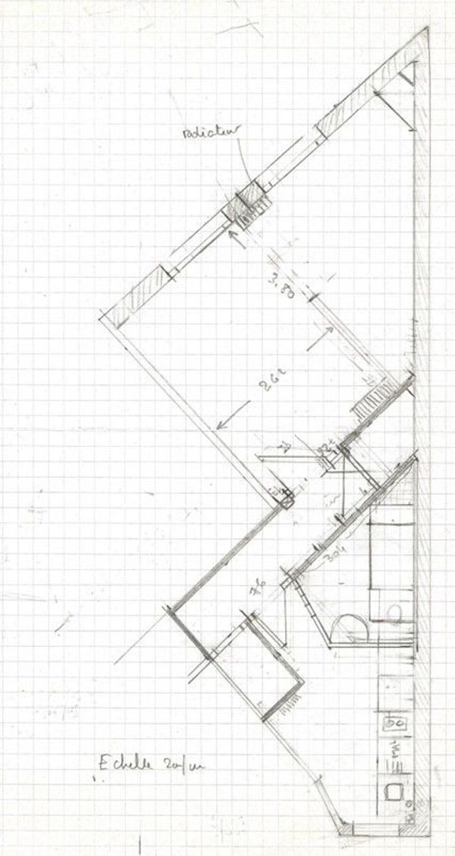 Appartement F1 à vendre - 2 pièces - 34.2 m2 - PARIS - 75019 - ILE-DE-FRANCE - Century 21 Bolivar Jourdain