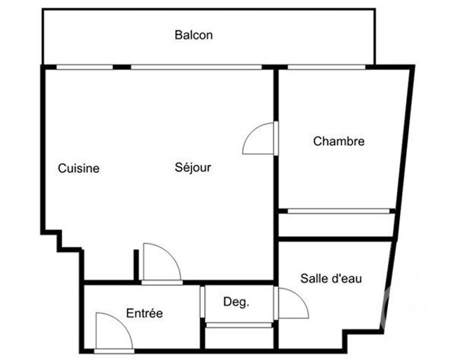 Appartement F2 à vendre - 2 pièces - 40.35 m2 - PARIS - 75019 - ILE-DE-FRANCE - Century 21 Bolivar Jourdain
