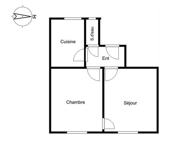 Appartement F2 à vendre - 2 pièces - 35.27 m2 - PARIS - 75019 - ILE-DE-FRANCE - Century 21 Bolivar Jourdain