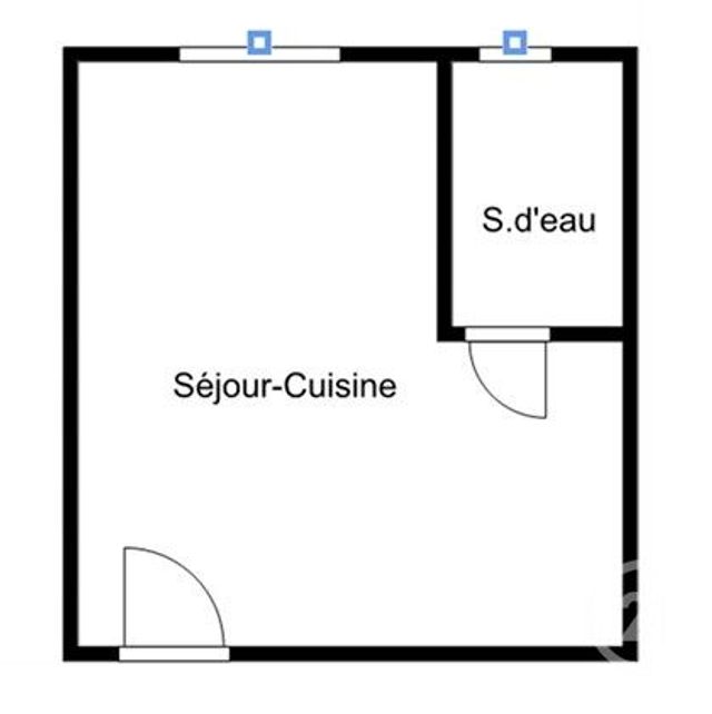 Appartement Studio à vendre - 1 pièce - 15.33 m2 - PARIS - 75019 - ILE-DE-FRANCE - Century 21 Bolivar Jourdain